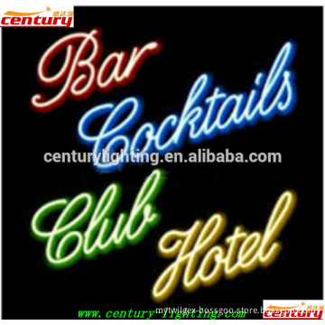 bar cocktails club hotel neon sign